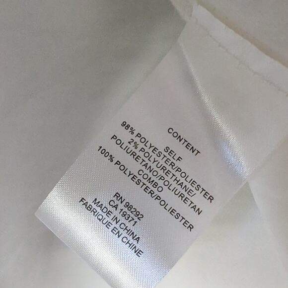 NWT Tibi Chalky Drape Domlan Tie Top Ivory Black Belted Womens Top Size 2 $450 - Picture 6 of 8